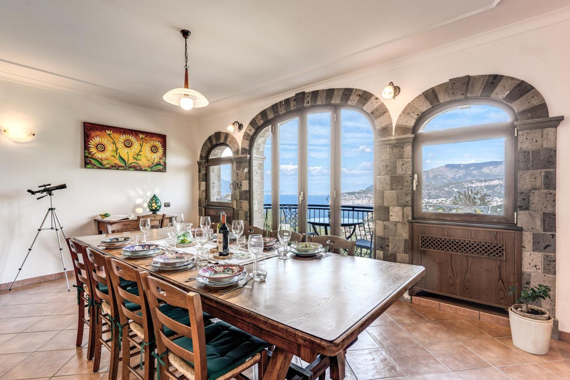 Caruso Private Heated Pool & Sea View Villa Sorrente